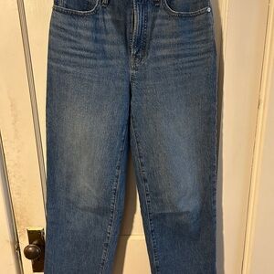 Madewell perfect vintage cropped wide leg jeans
